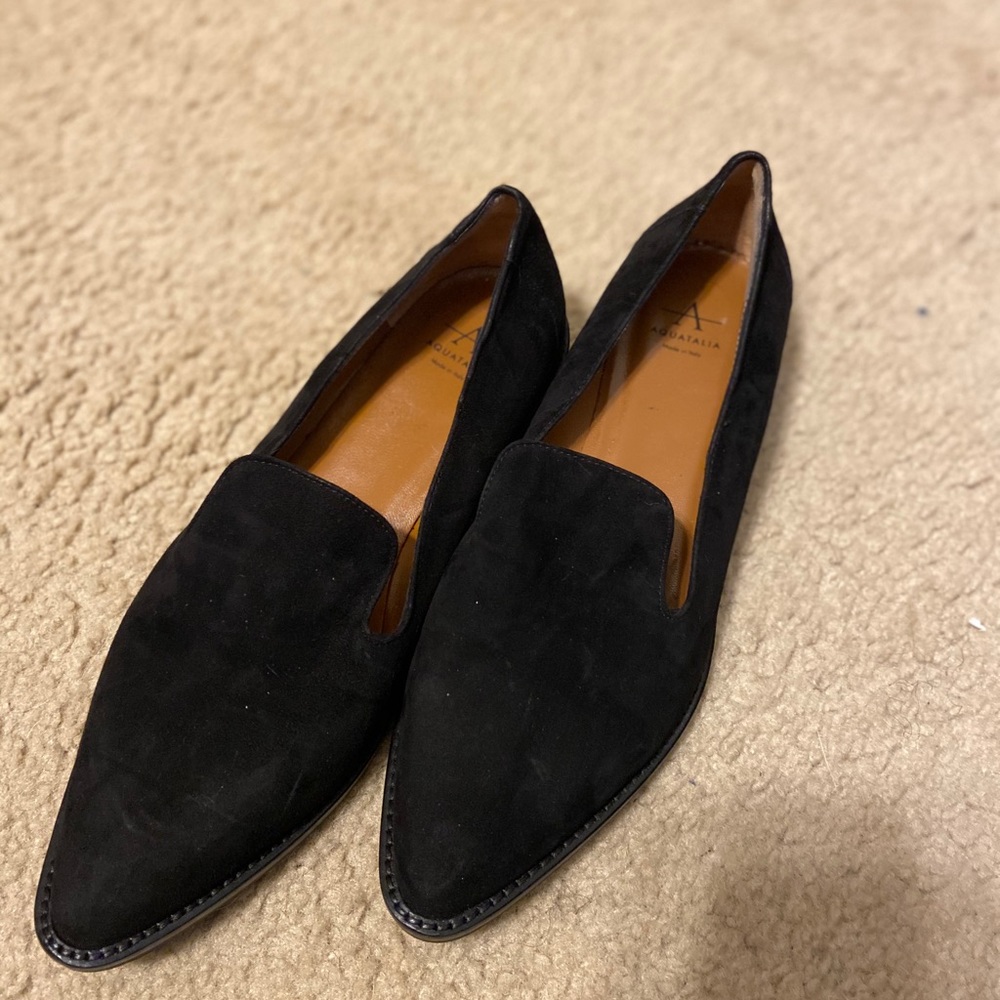 Black Aquatalia Italian flats